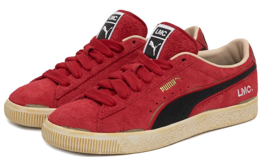 Lookbook 彪马 LMC 联名 Suede VTG 鞋款 '红黑' 394817-01