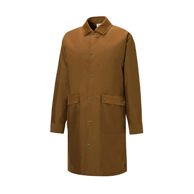 PUMA Maison Kitsune Collab Unisex Brown Woven Cotton Jacket with Collar. 532306-43