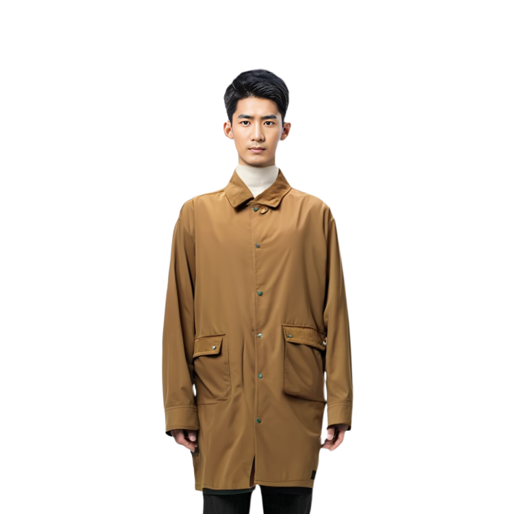 Shop Jaket Coklat Unisex PUMA x Maison Kitsune Kolaborasi Kain Kapas Berkerah. 532306-43