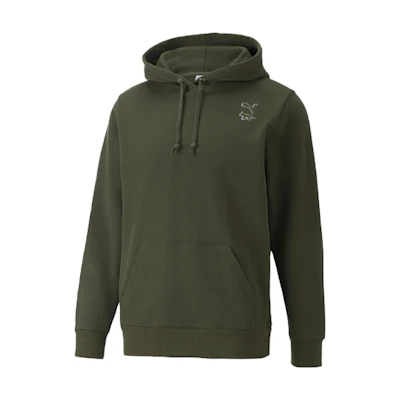 Puma Maison Kitsune Hoodie Green Unisex Long Sleeve Sweater 532325-94