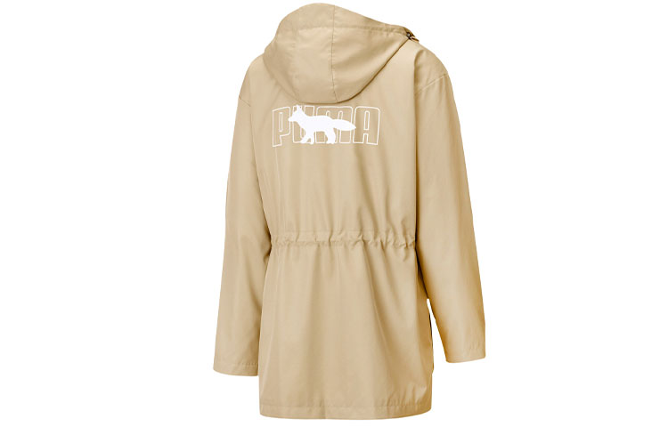 Lookbook Puma x Maison Kitsune 卡其色Logo多功能連帽戶外外套大衣 532193-96