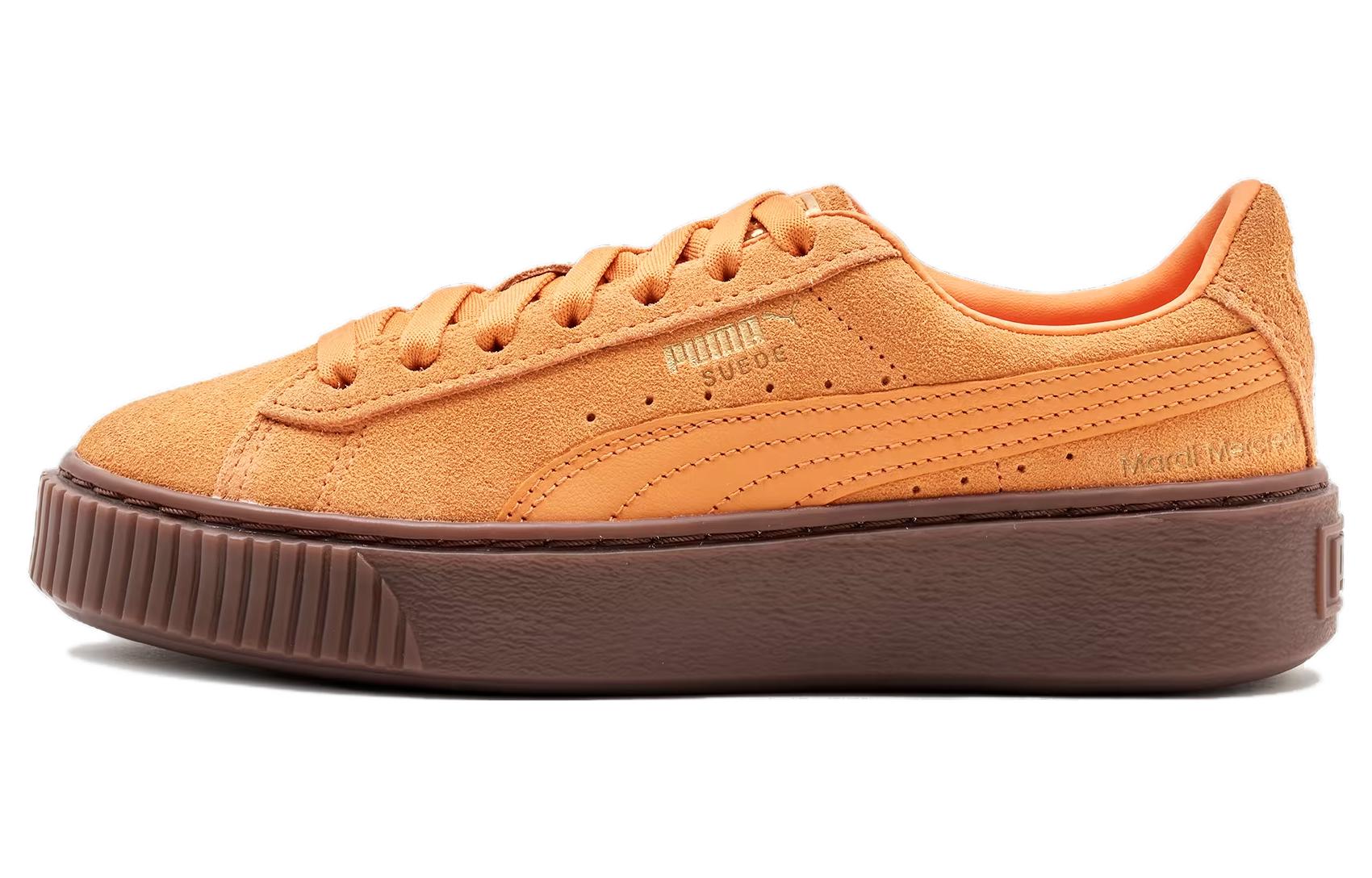 Buy PUMA Mardi Mercredi 耐磨防滑 低幫 板鞋 男女同款 橙色