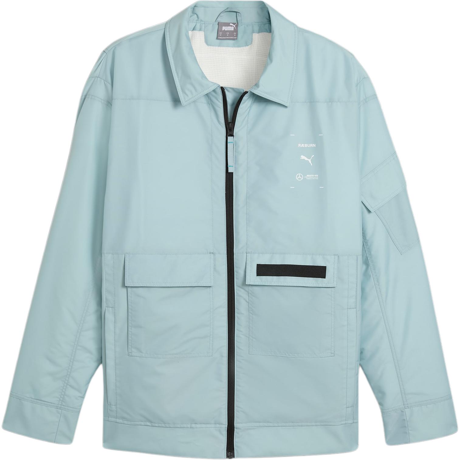 Puma Mercedes-AMG Petronas F1 RAEBURN Logo Zip-Up Jacket Ice Flow for Men 627552-05