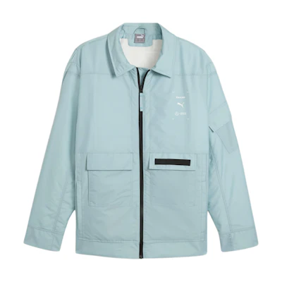 Puma Mercedes-AMG Petronas F1 RAEBURN Logo Zip-Up Jacket Ice Flow for Men 627552-05