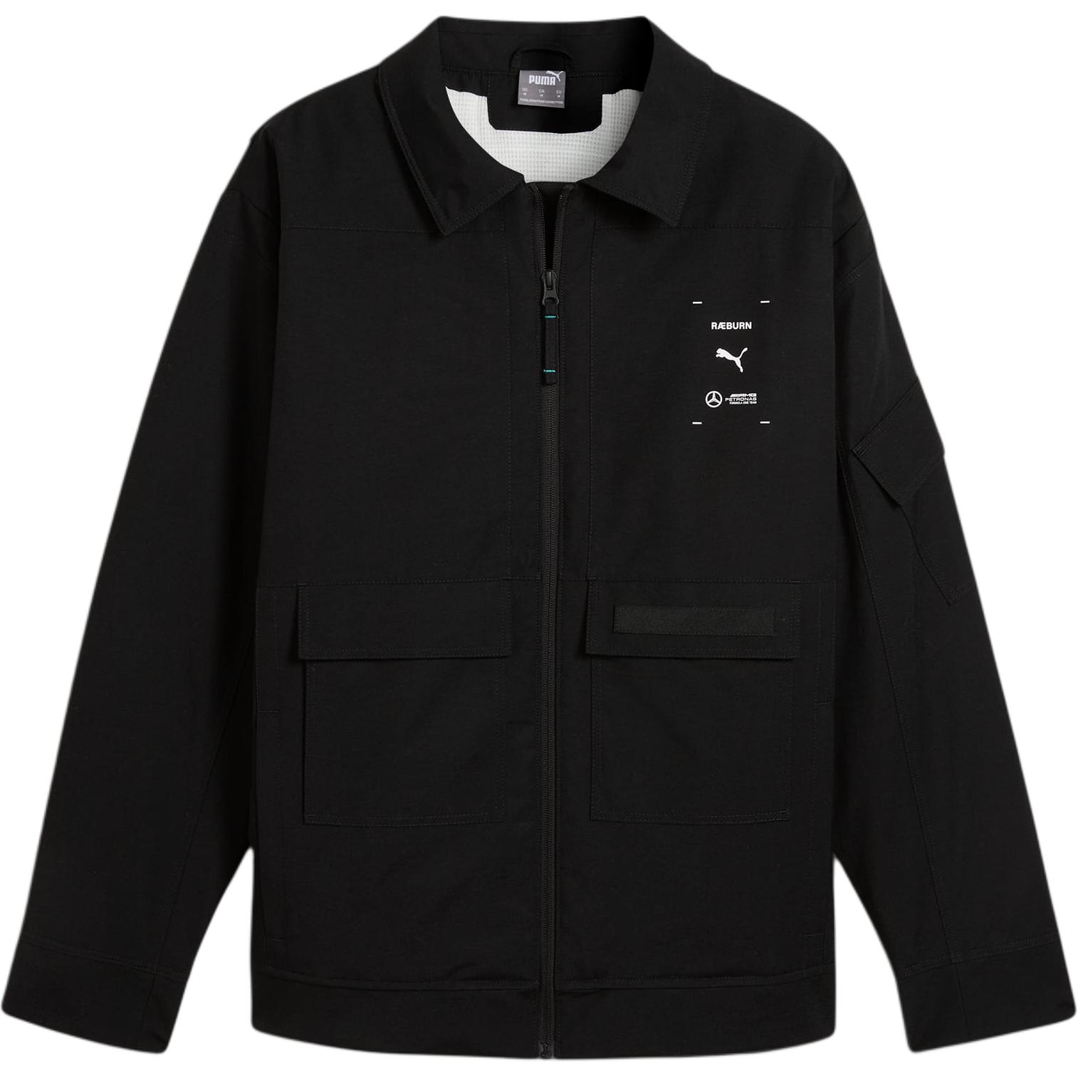 Puma Mercedes-AMG Petronas RAEBURN SS24 Logo Zip Jacket Men Black 627552-01