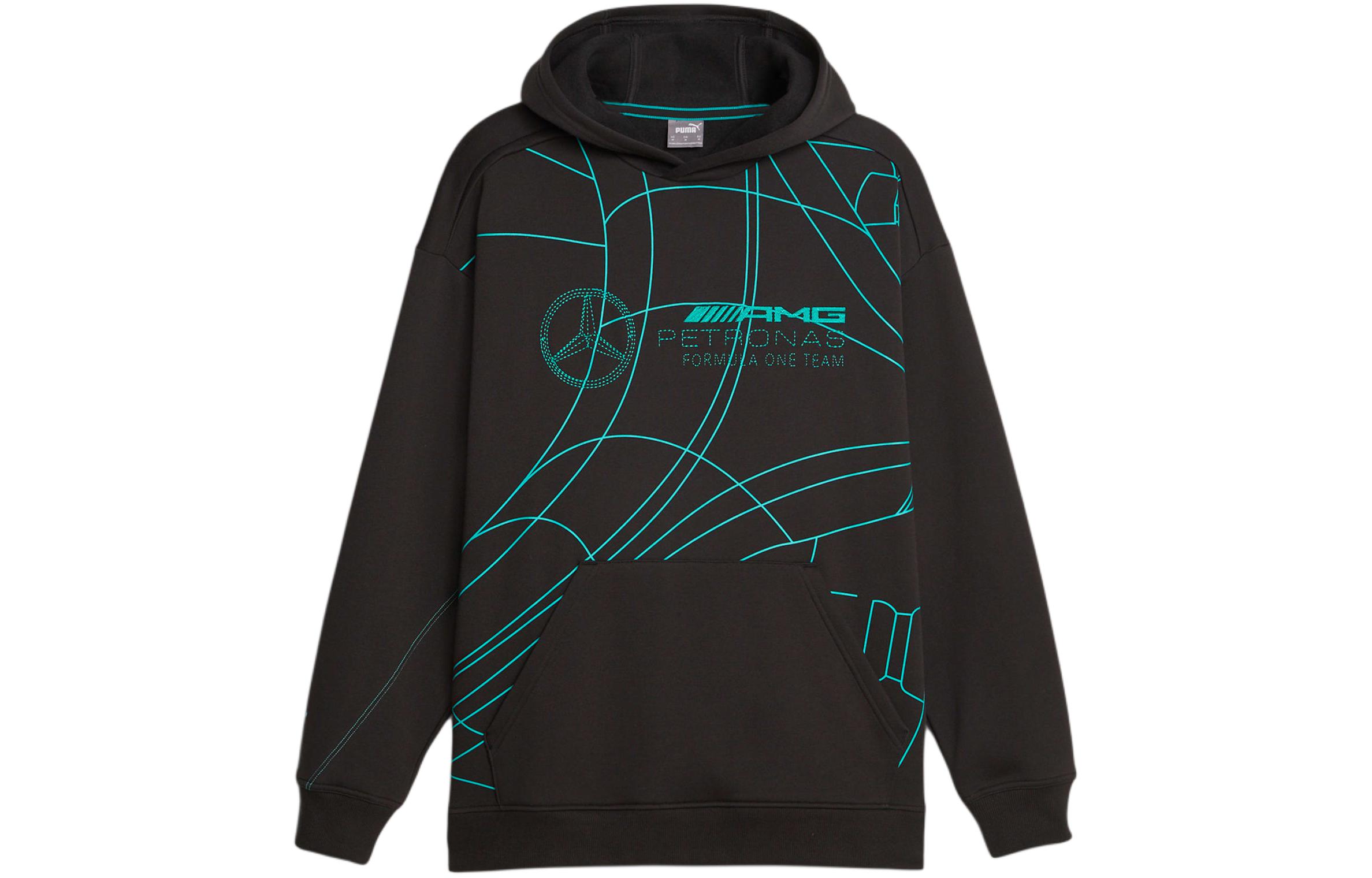 Puma Mercedes-Benz Black Hoodie with Line Design Collaboration 621127-01