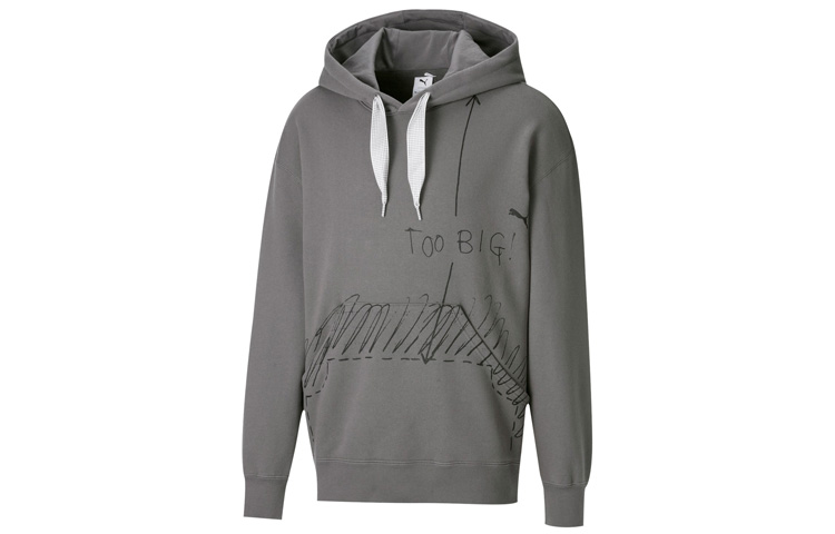 Puma Michael Lau Gray Hoodie Casual Sportswear Collaborative Edition 530356-60