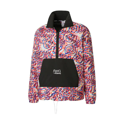 Puma Mr Doodle Dapper Dan Retro Red Half-Zip Track Jacket 530648-02