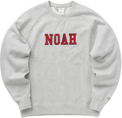 PUMA x Noah FW24 コラボ ミニマルロゴ クルーネック スウェットシャツ グレー メンズ 628415-04 Order PUMA x Noah FW24 コラボ ミニマルロゴ クルーネック スウェットシャツ グレー メンズ 628415-04