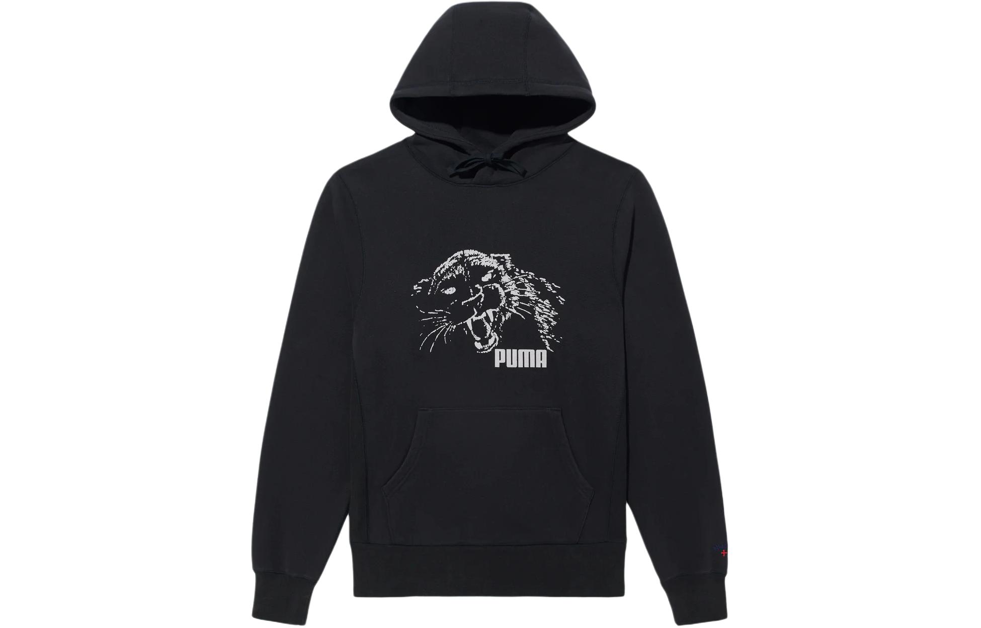 Puma NOAH SS24 Black Embroidered Logo Hoodie Unisex Long Sleeve SS137SS24BLK