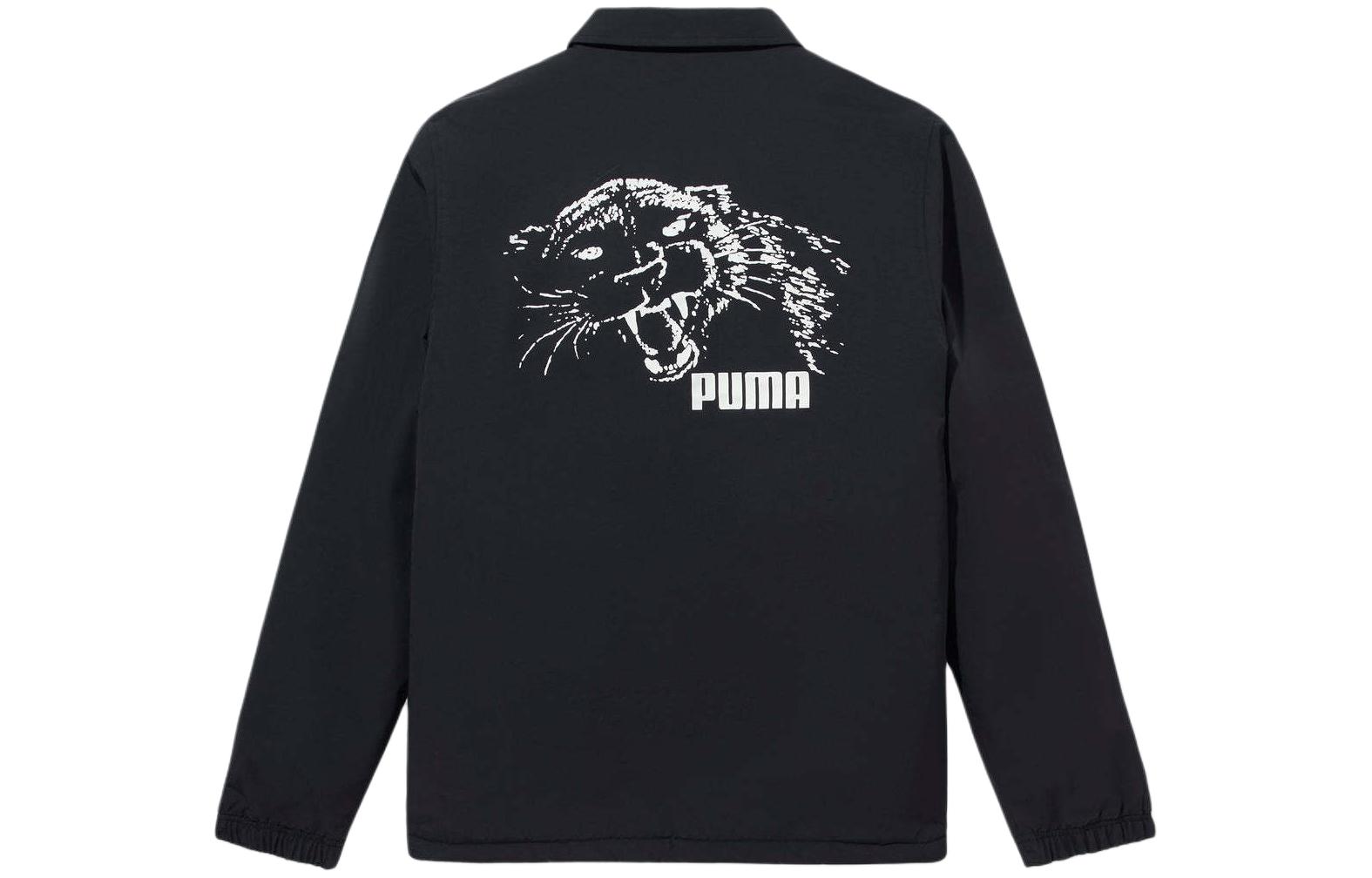 Puma NOAH SS24 Black Unisex Long-Sleeve Jacket with Embroidered Back Logo OW055SS24BLK