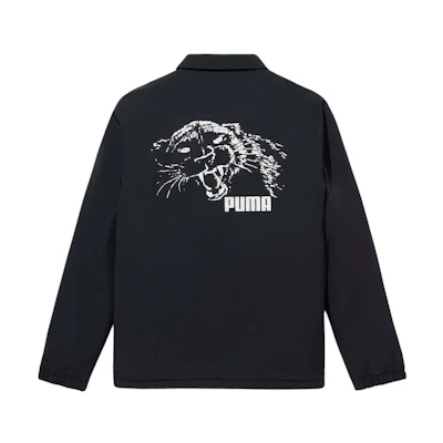 Puma NOAH SS24 Black Unisex Long-Sleeve Jacket with Embroidered Back Logo OW055SS24BLK