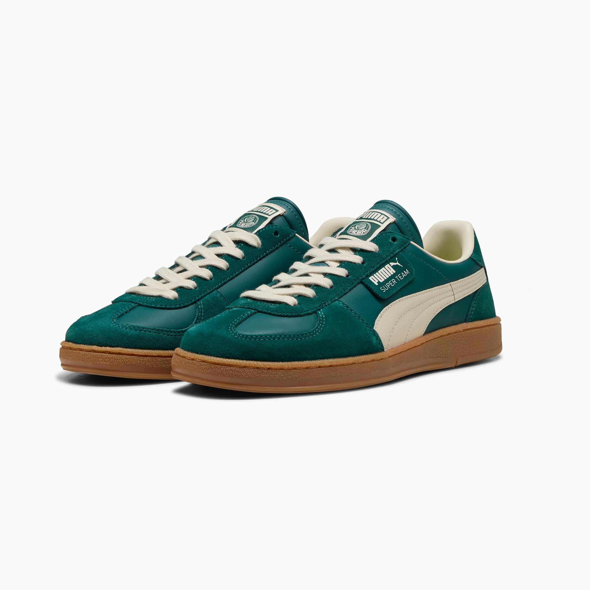 Shop PUMA x パルメイラス スーパタイム スニーカー 401080-01