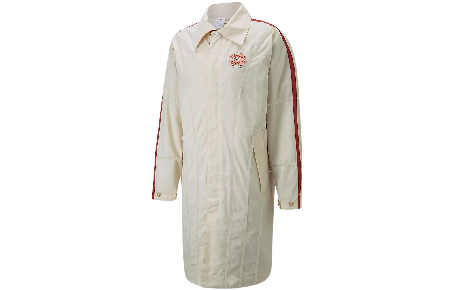 Puma Palomo Spain Embroidered Logo Mid-Length Jacket Unisex White 535964-80