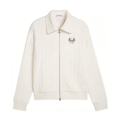 Puma PALOMO SS24 Logo Full-Zip Casual Jacket - Unisex Warm White 625562-65