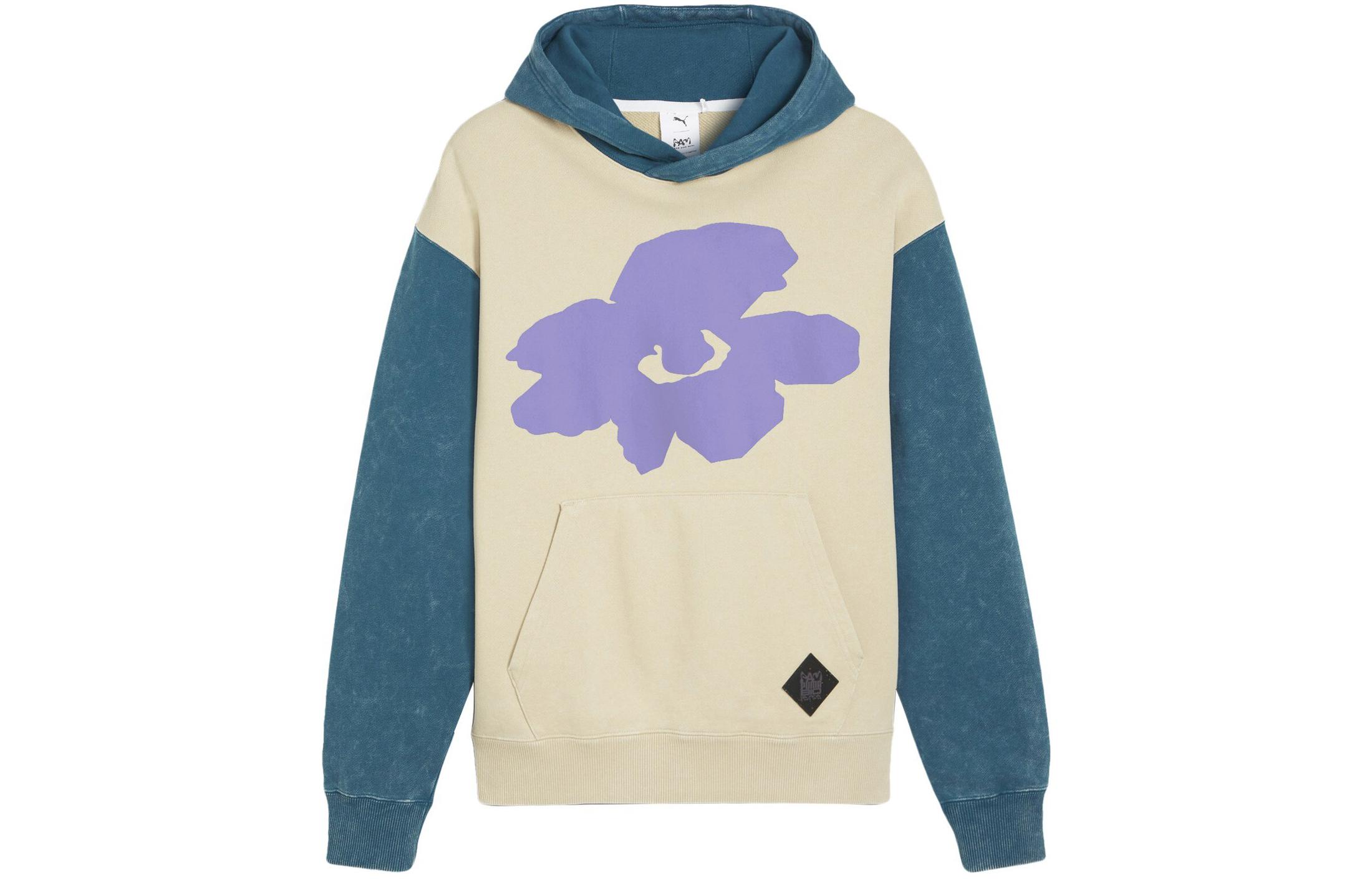 Puma PAM Hoodie Colorblock Casual Collegiate Unisex Hoodie Off-White 624072-90