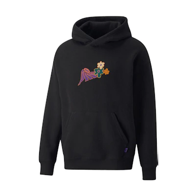 Puma PAM Outdoor Floral Print Crewneck Sweatshirt Black 536005-01