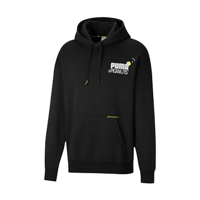 Puma Peanuts Printed Fleece Hoodie Black 530614-01