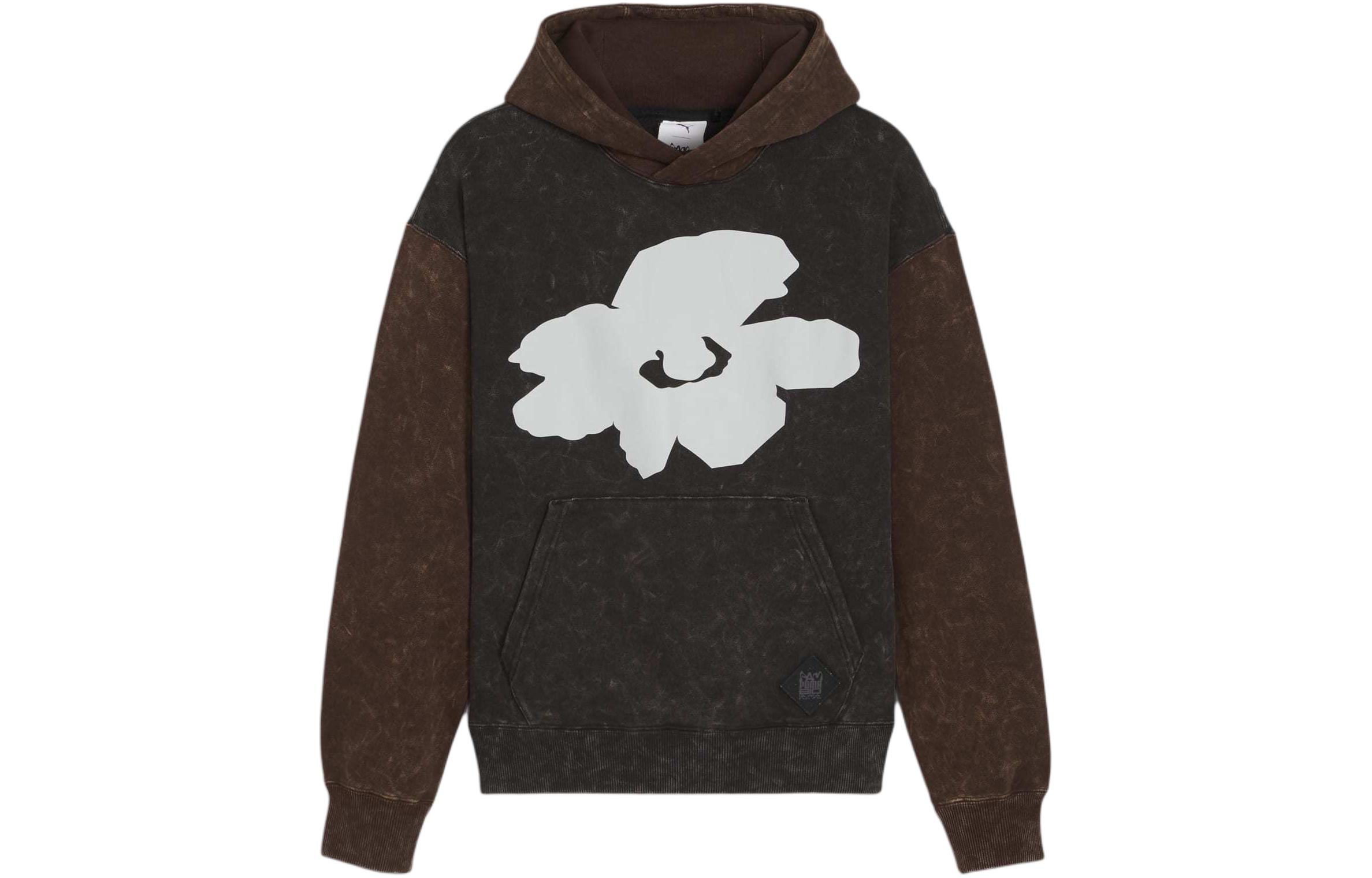 Puma PERKS AND MINI Printed Loose Fit Hoodie Unisex Black 624072-01