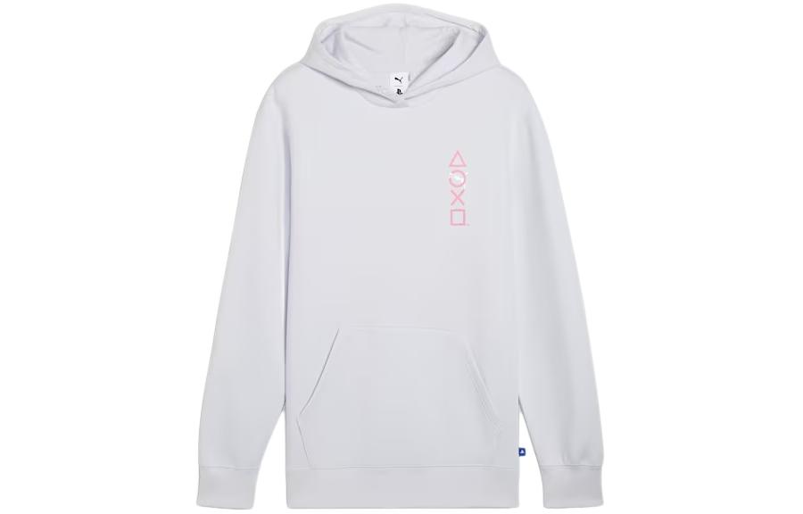 Puma PlayStation SS24 Logo Hoodie Unisex in Misty Silver 624678-42