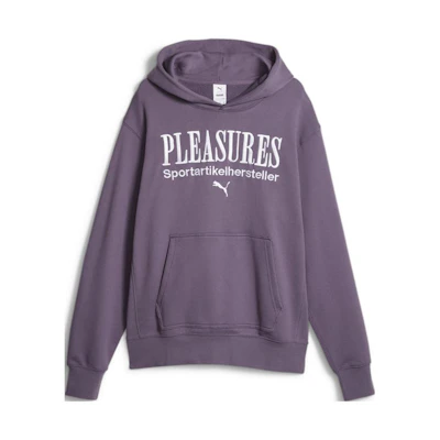 Puma PLEASURES Graphic Hoodie Purple Letter Print Pullover 620879-74