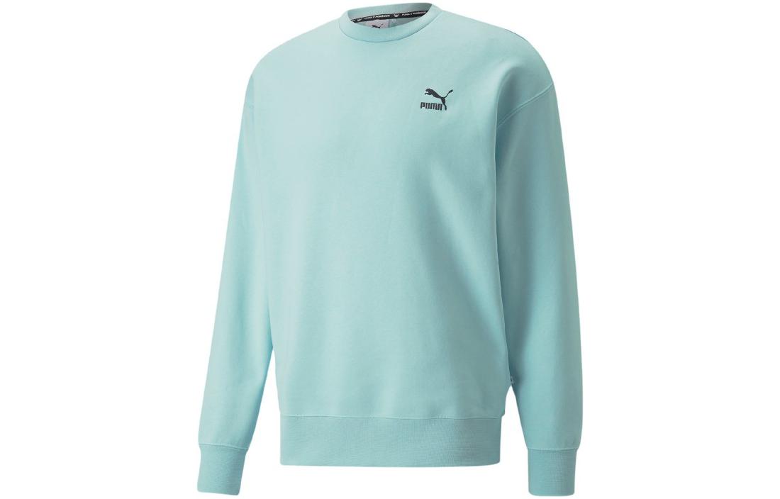 Puma Pokémon Logo Print Crewneck Green Sweatshirt Long Sleeve 536548-30