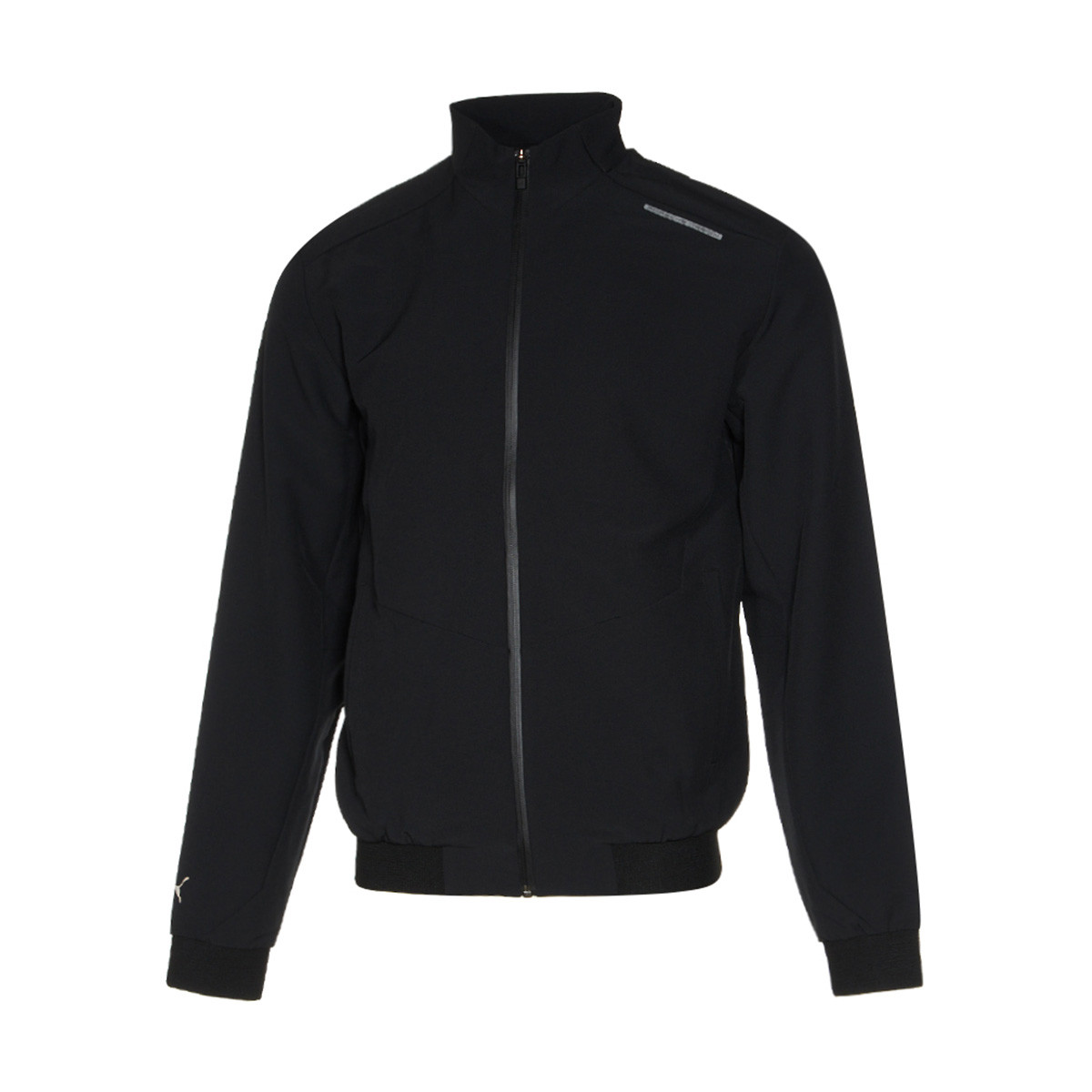 Puma x Porsche Collab Solid Black Zip-Up Jacket 599671-01