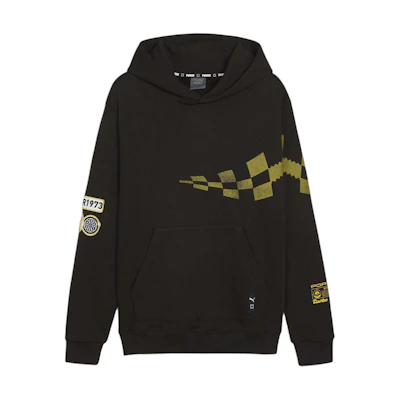 Puma Porsche Legacy Hoodie Black Pullover with Logo Print 626004-01