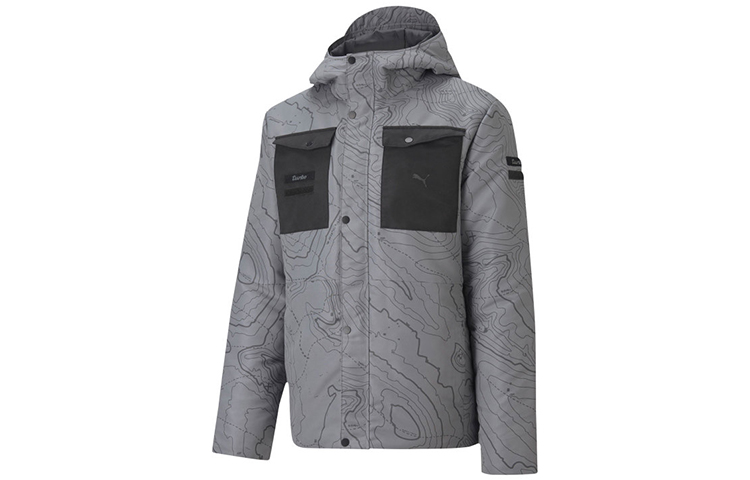 PUMA x Porsche Motorsport Colorblock Hoodie Jacket Grey 598118-03