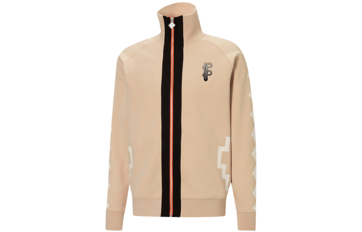 Puma x PRONOUNCE Colorblock Logo Retro Track Jacket in Khaki 532141-20