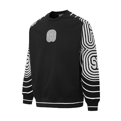 Puma PRONOUNCE Colorblock Striped Crewneck Sweatshirt Unisex - Black 534033-01