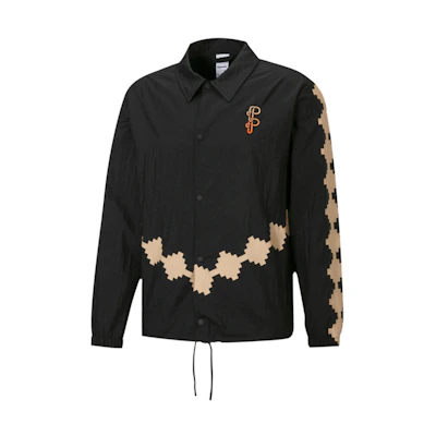 Puma PRONOUNCE Manchester City Geometric Print Woven Jacket Black Unisex 532152-01