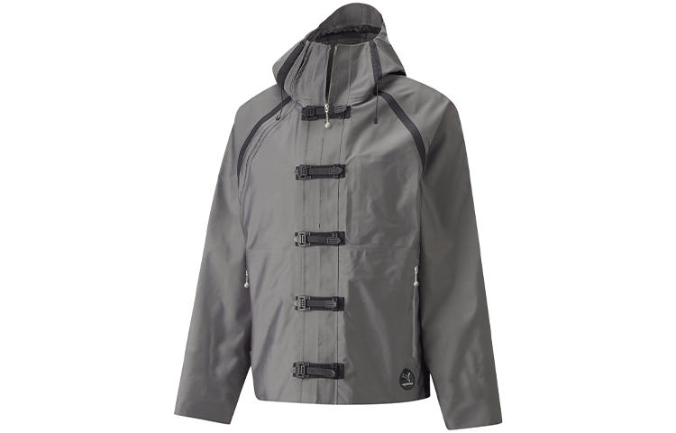 Puma PRONOUNCE Silver Hooded Long Sleeve Jacket Collaboration 534030-76