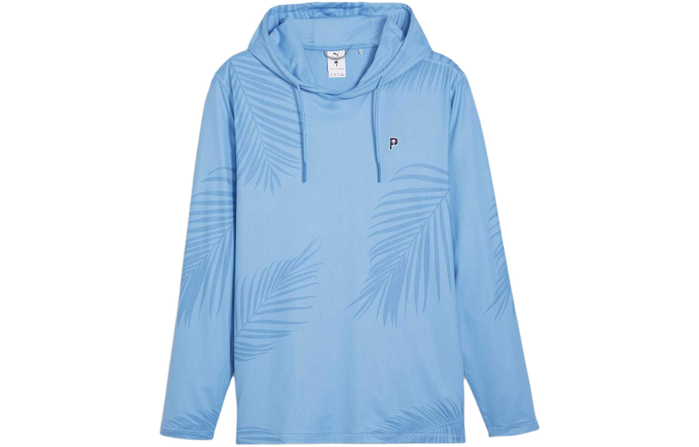 Puma PTC Collaboration All-Over Print Hoodie Light Blue Casual Sweater 625938-02