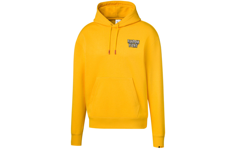 Puma Randomevent Lemon Yellow Hoodie Casual Unisex Knit Sweatshirt 596662-85
