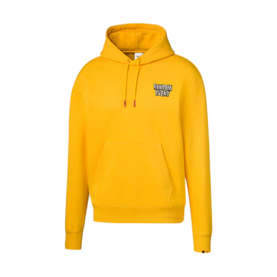 Puma Randomevent Lemon Yellow Hoodie Casual Unisex Knit Sweatshirt 596662-85