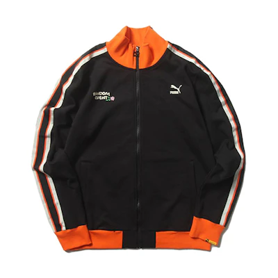Puma Randomevent Retro Track Jacket Black Unisex Sports Knit Jacket 59666801