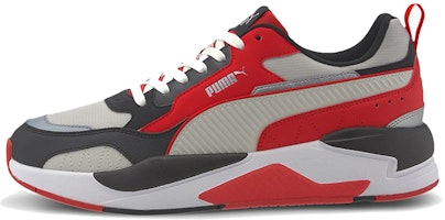 Puma X-RAY 2 SQUARE PACK HIGH RISK RED-G 'Gray Red White' 374121-01 Puma X-RAY 2 SQUARE PACK HIGH RISK RED-G 'Gray Red White' 374121-01