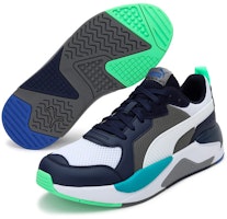 PUMA X-ray 耐磨 低筒 休閒運動鞋 男女同款 藍綠 Lookbook PUMA X-ray 耐磨 低筒 休閒運動鞋 男女同款 藍綠