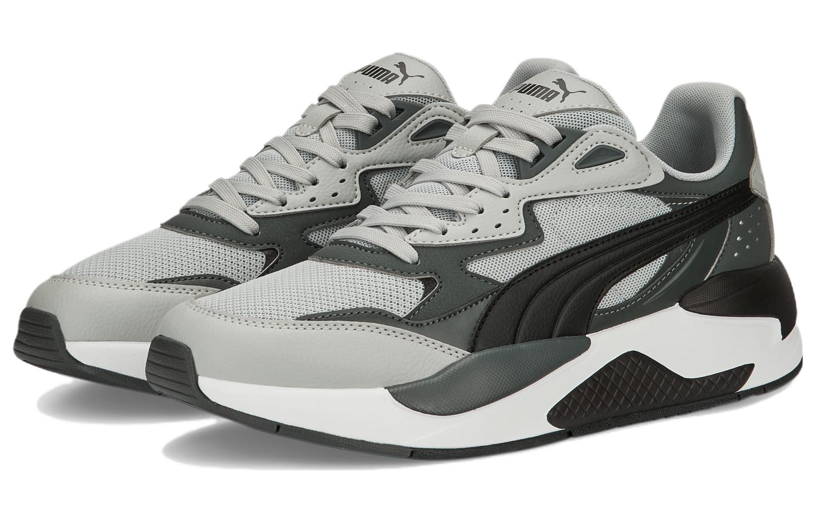 Lookbook プーマ X-Ray Speed "ハーバーミスト" (グレー/黒) 384638-24