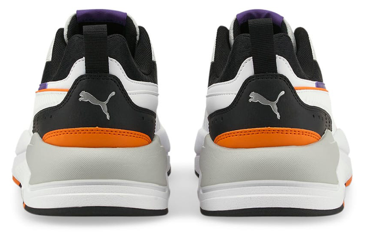 Shop 彪马男女款X-Ray Square低帮跑鞋 白/黑/橙 381060-01