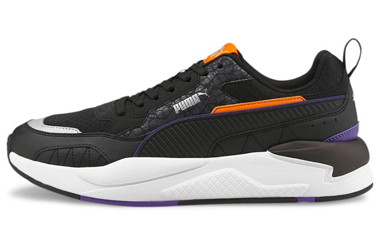 Puma Unisex X-Ray Square Low-Top Running Shoes Black/Purple/Orange