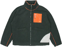 Puma x Roaringwild Colorblock Fleece Logo Jacket - Dark Green 532597-80 Puma x Roaringwild Colorblock Fleece Logo Jacket - Dark Green 532597-80