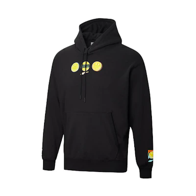 Puma SMILEY Hoodie Black Printed Casual Unisex Pullover Sweater 532909-01