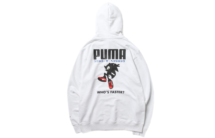 Order Puma x SONIC 聯名款 白色音速小子連帽衫 598103-02