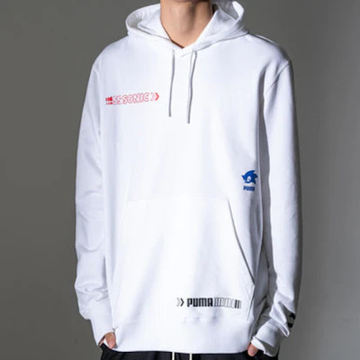Puma x SONIC 聯名款 白色音速小子連帽衫 598103-02 Shop Puma x SONIC 聯名款 白色音速小子連帽衫 598103-02