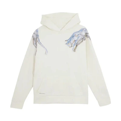 Puma Sorayama FW23 Metallic Logo Hoodie Unisex Off-White 622615-65