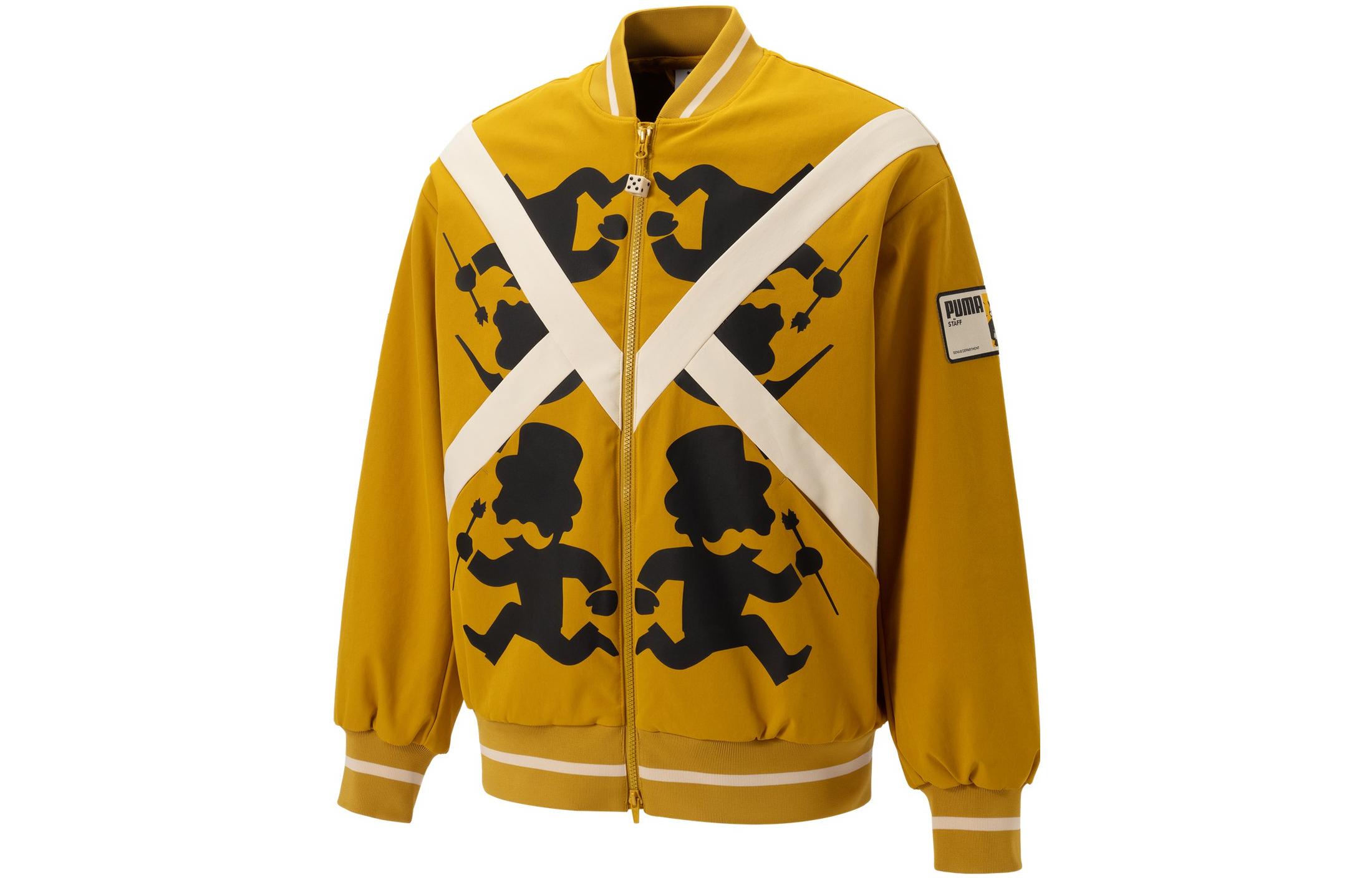 Puma Staffonly Monopoly Cartoon Print Baseball Collar Jacket Unisex 539893-84