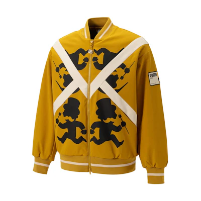 Puma Staffonly Monopoly Cartoon Print Baseball Collar Jacket Unisex 539893-84
