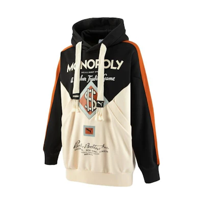 Puma Staffonly Monopoly Colorblock Logo Hoodie Unisex Black 539897-01